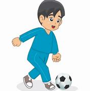 Gambar Anak Main Sepak Bola Kartun